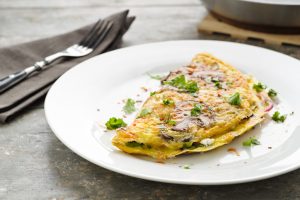 Mushroom and cheese omelette is a good source of Vitamin D